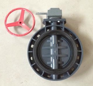 CPVC涡轮塑料蝶阀