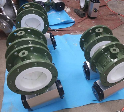 D641F46气动衬氟蝶阀